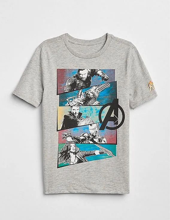 GAP Boys Grey Marvel© Graphic T-Shirt