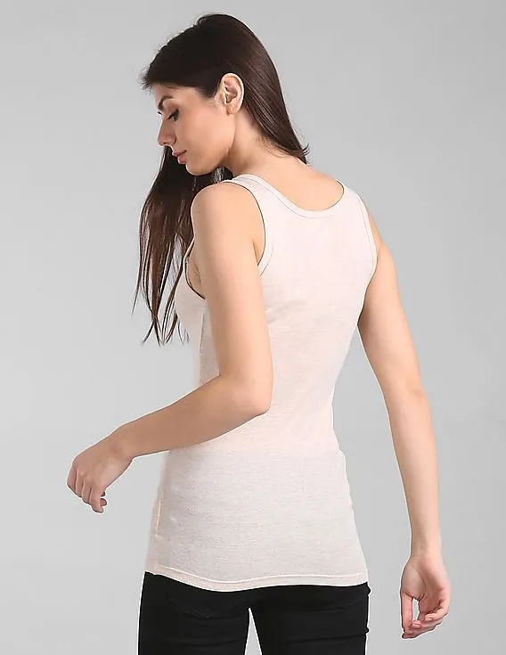 GAP Women Beige Modern Tank