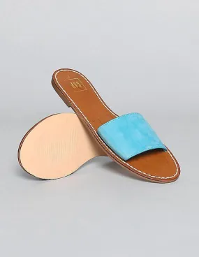 GAP Women Blue Flat Slide Sandals
