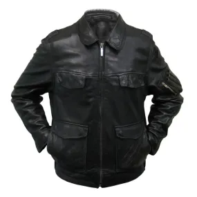 German Police Leather Jacket