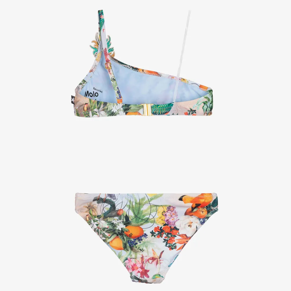 Girls Blue Tropical Bikini (UPF50+)