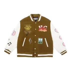 Graffiti Logo Varsity Jacket