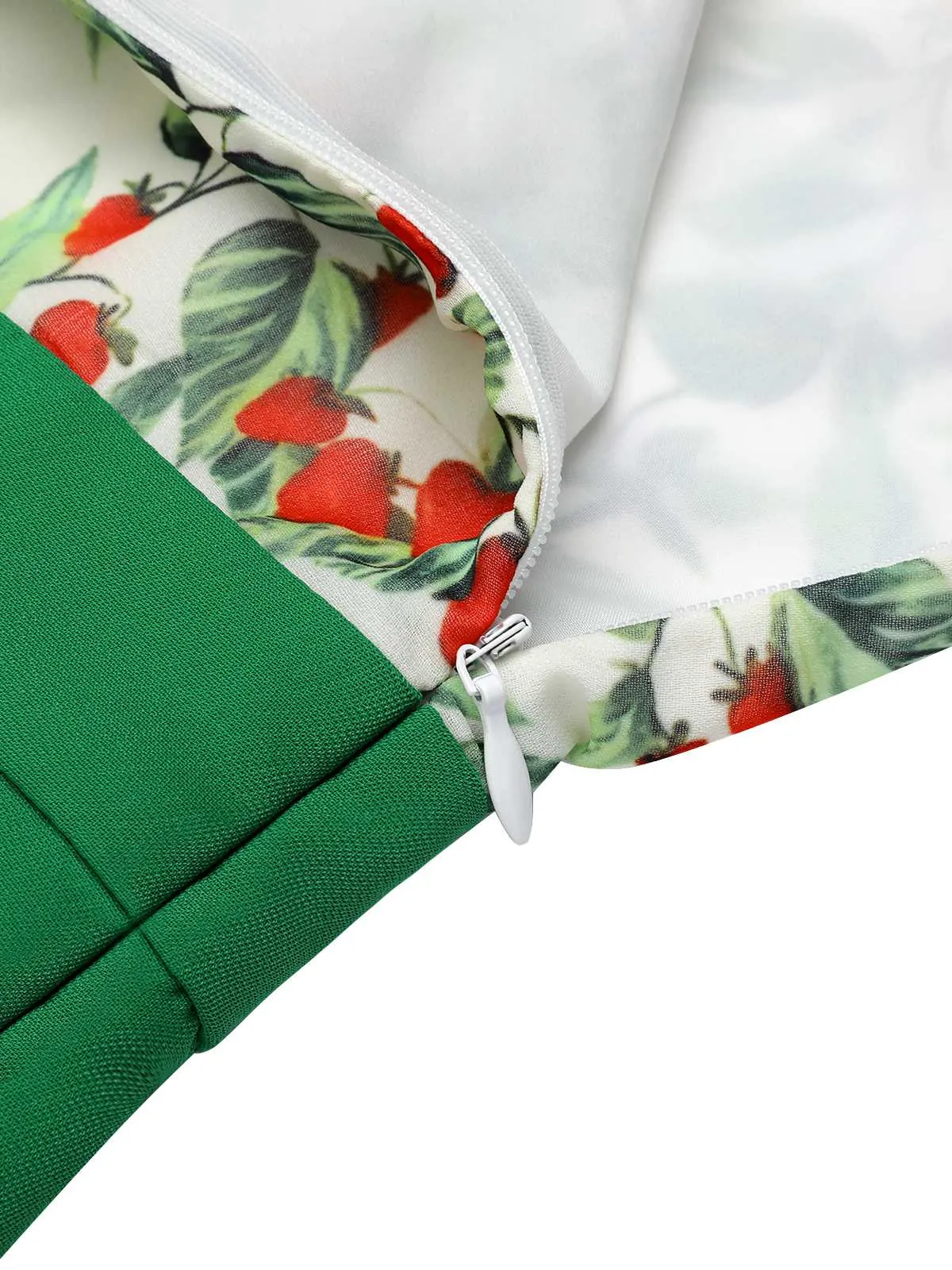 Green 1950s Strawberry Halter Romper