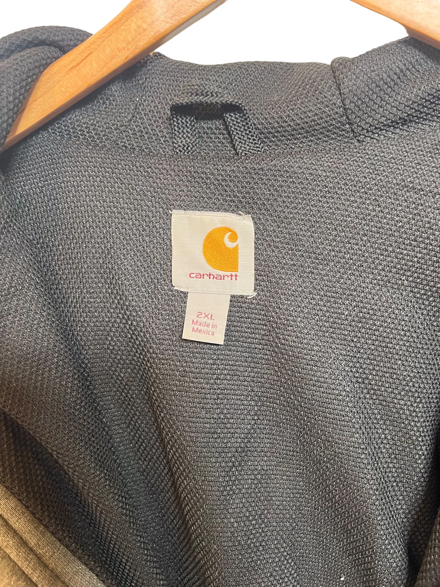 Grey Carhartt Zipped Hoodie (Size XXL)