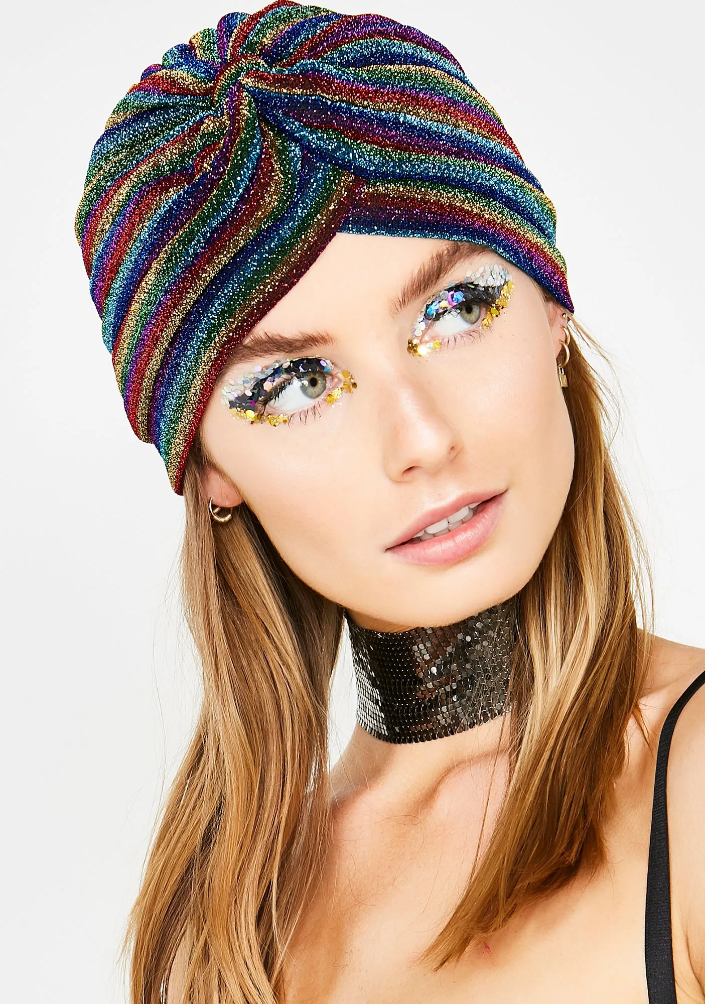 Groovy Vibez Shimmer Stripe Hat-