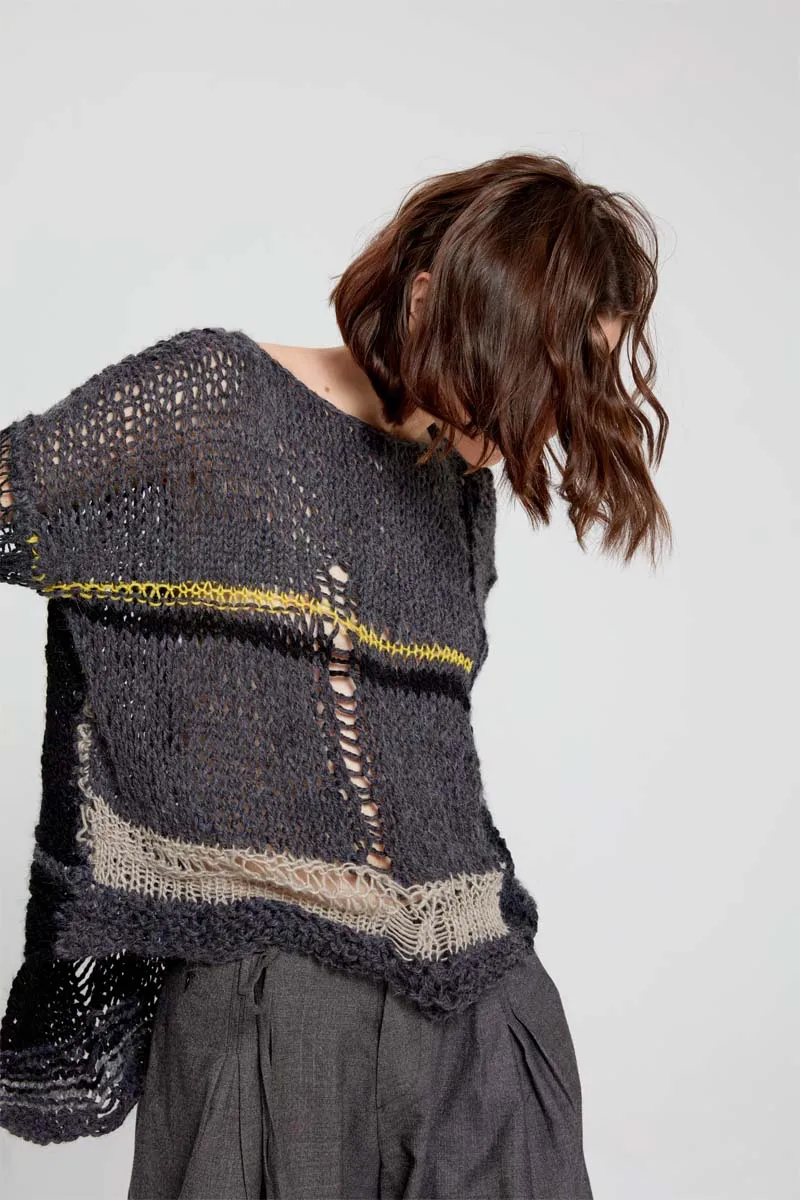 Hand Knitted Pullover - Original Stone