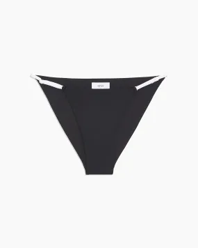 Hannah Bikini Bottom | White/Black