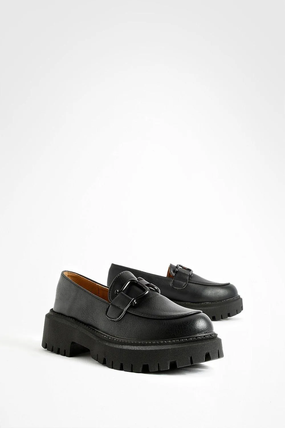 Hardware Detail Chunky Loafers