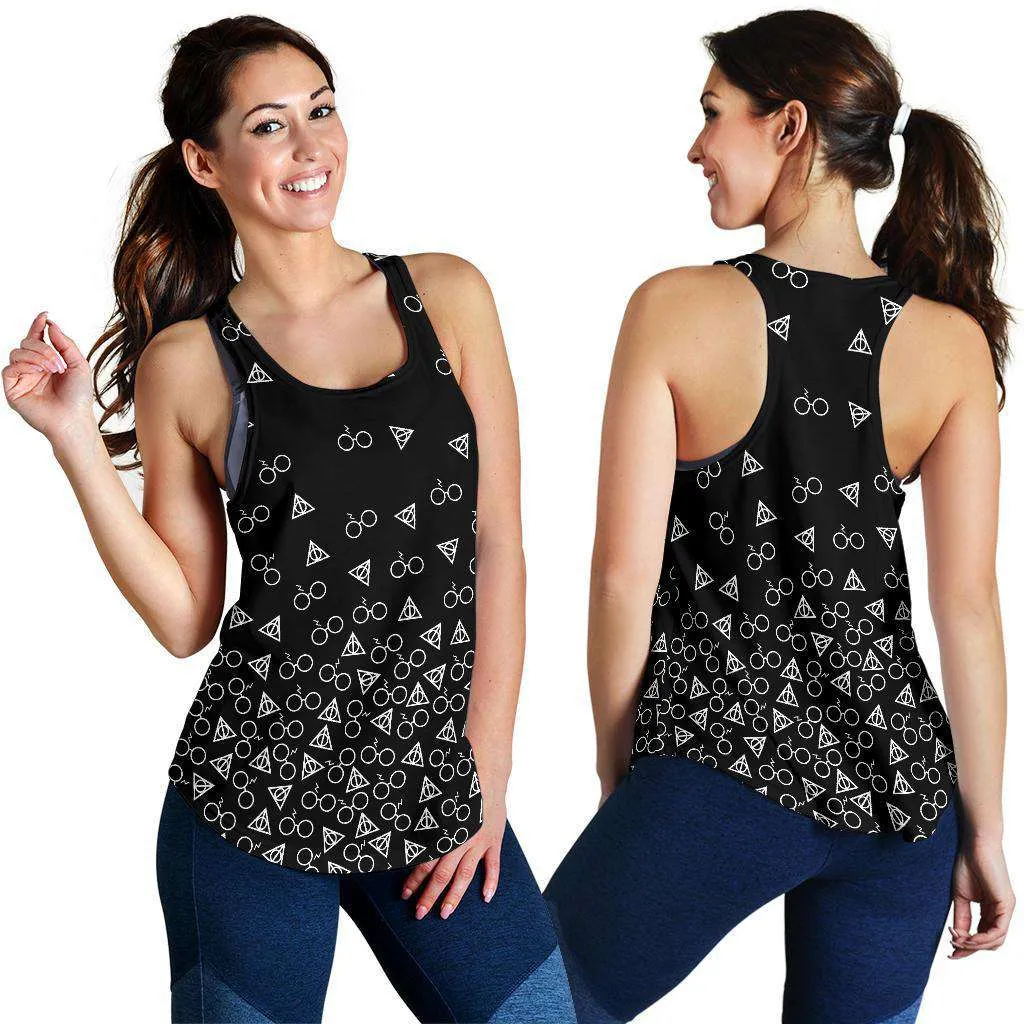 Harry Potter All Over Print Women's Racerback Tank