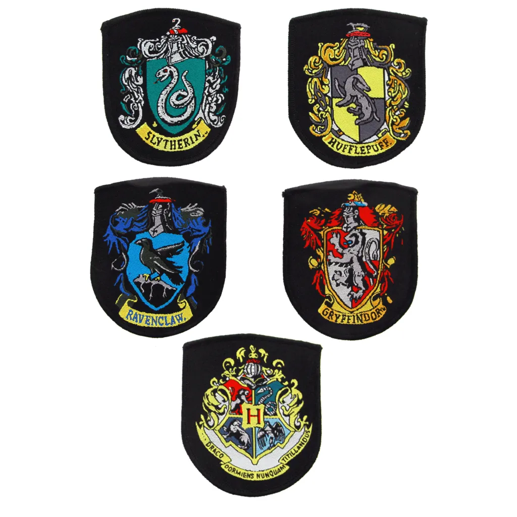 Harry Potter Hogwarts Patches (Pack of 5)