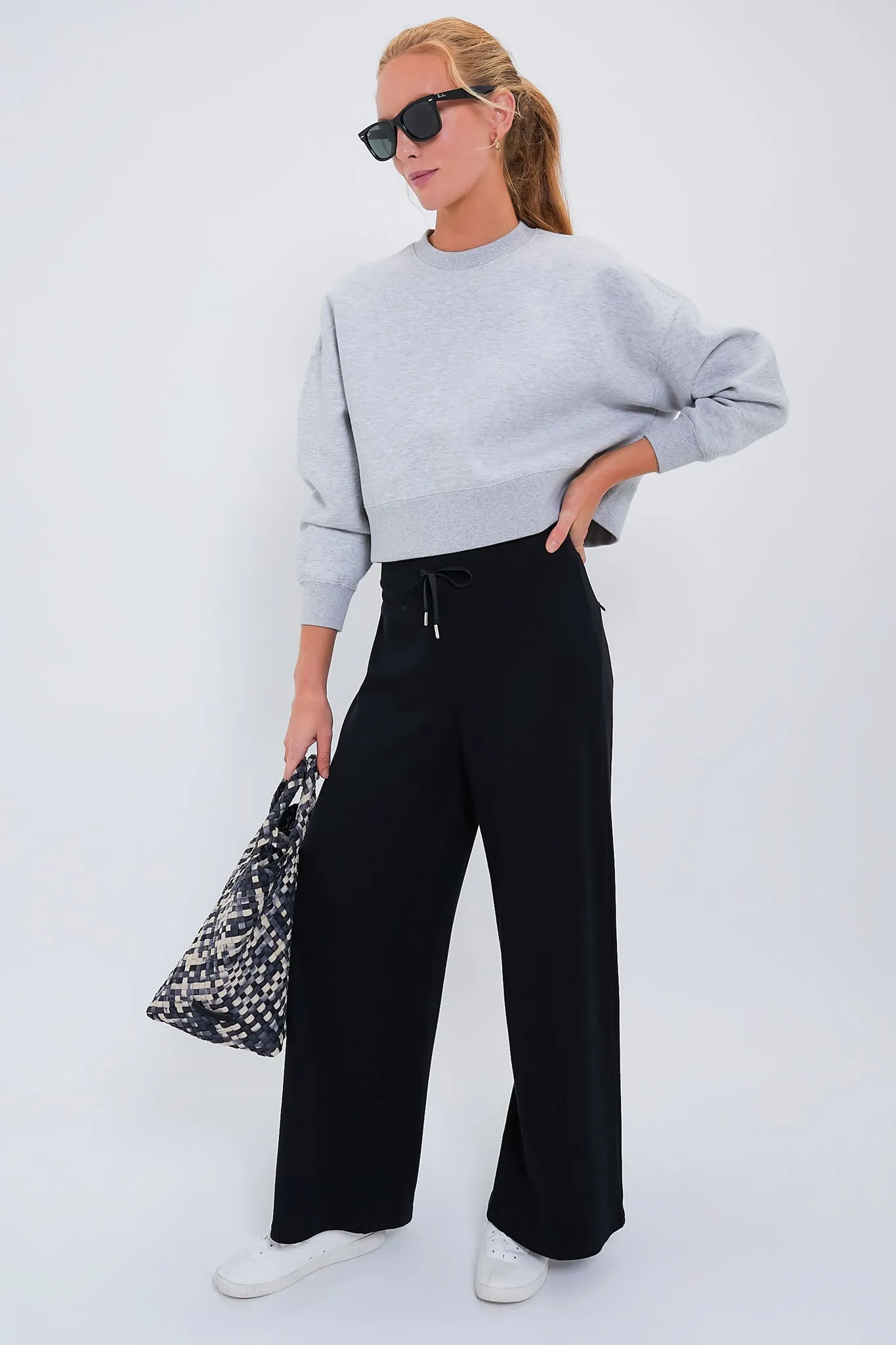 Heathered Gray Cropped Evans Pullover