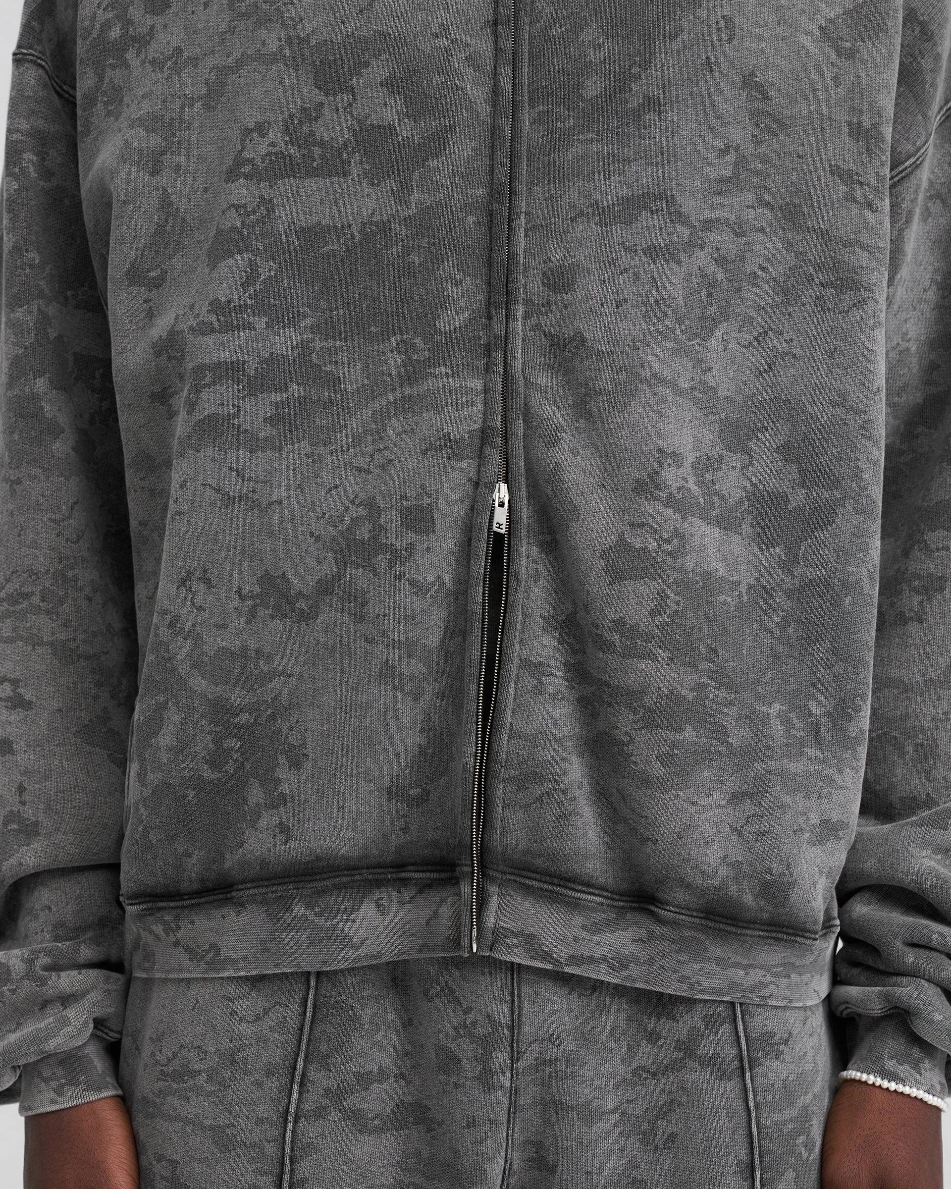 Heavyweight Initial Zip Hoodie - Fade Out Camo