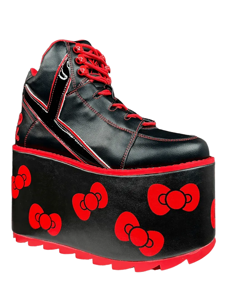 HELLO KITTY X YRU QOZMO HELLO KITTY BOW - BLACK/RED