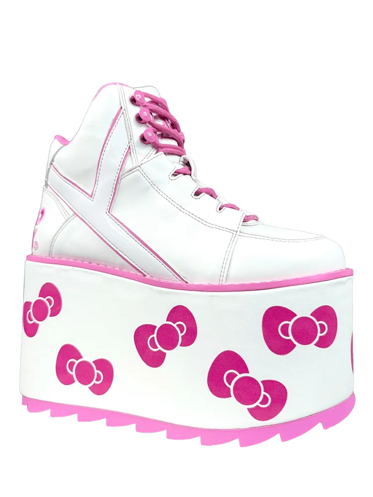 HELLO KITTY X YRU QOZMO HELLO KITTY BOW - WHITE/PINK