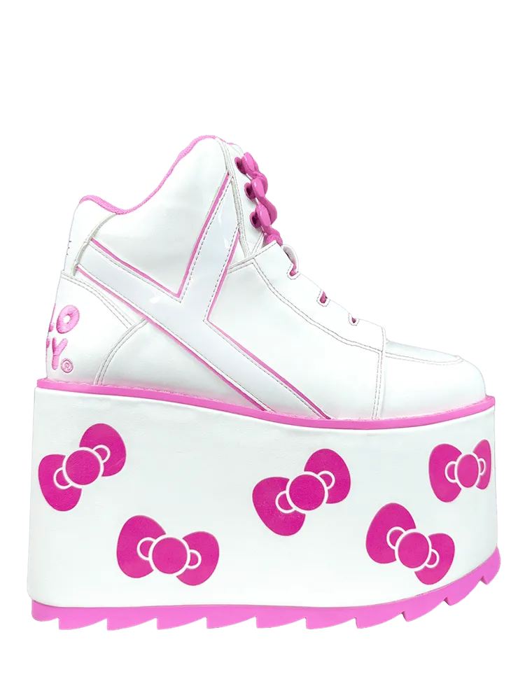 HELLO KITTY X YRU QOZMO HELLO KITTY BOW - WHITE/PINK