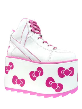 HELLO KITTY X YRU QOZMO HELLO KITTY BOW - WHITE/PINK