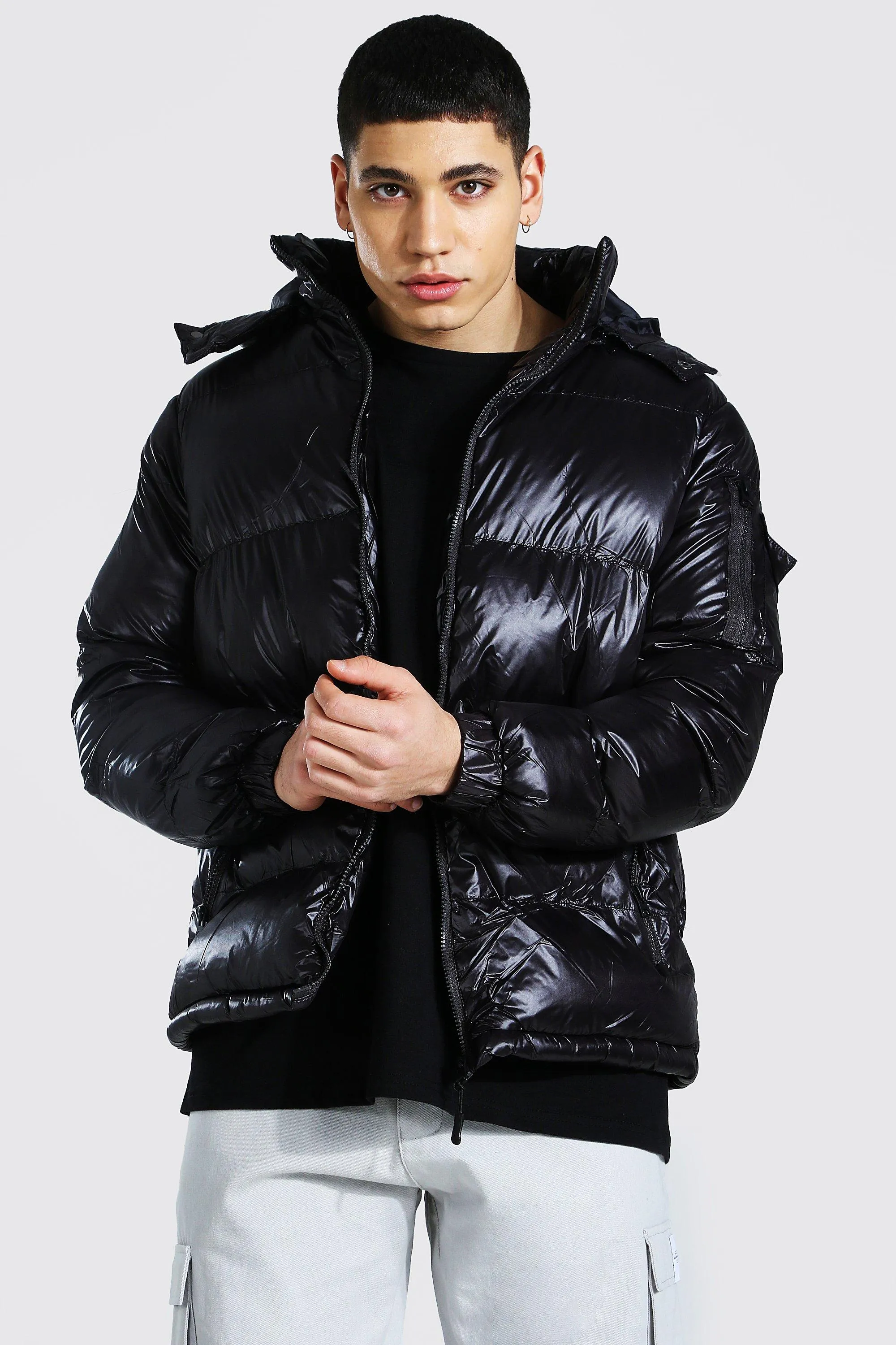 Highshine Hooded Puffer Jacket