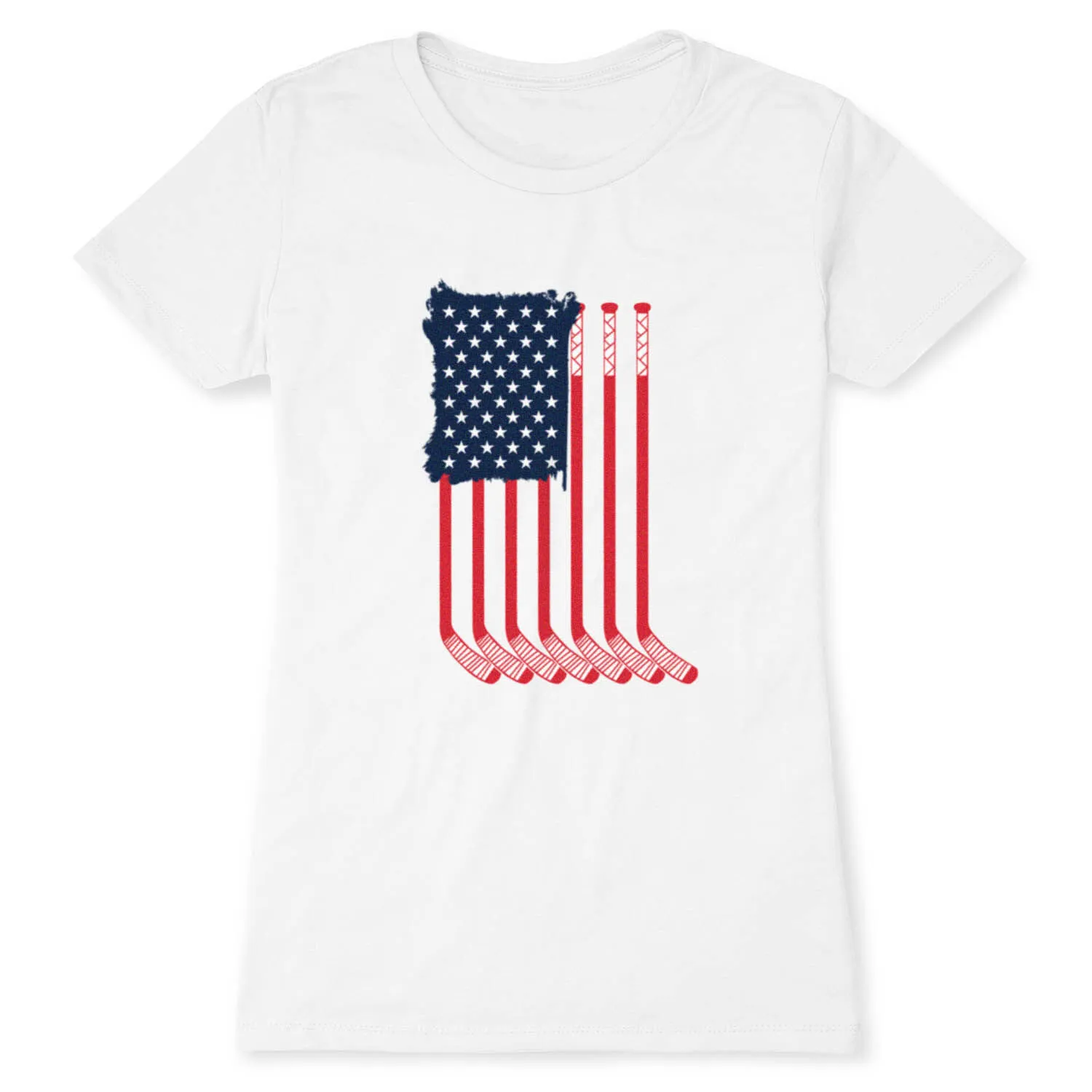 Hockey Women's Everyday Tee - American Flag 