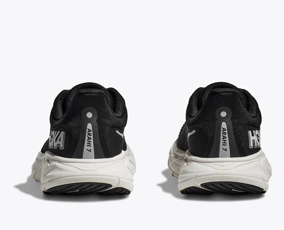 Hoka Arahi 7 Black White Wide Women's