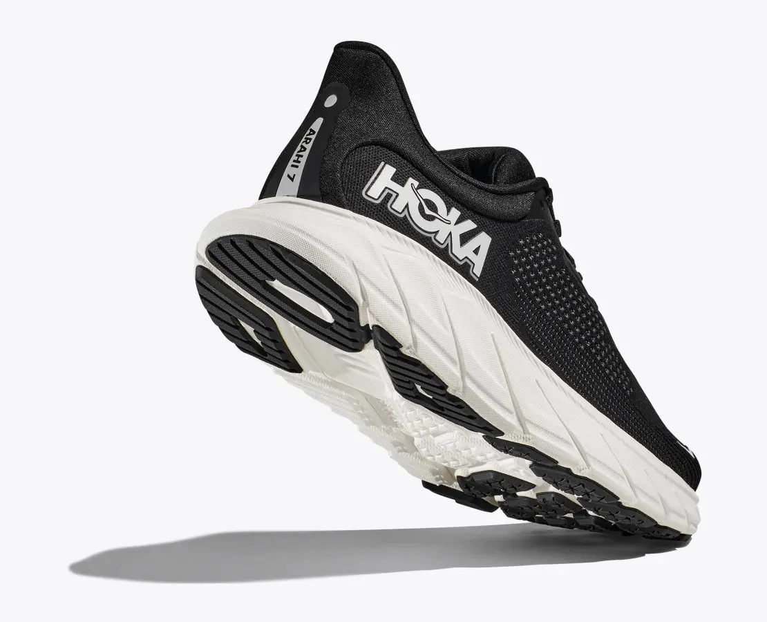 Hoka Arahi 7 Black White Wide Women's
