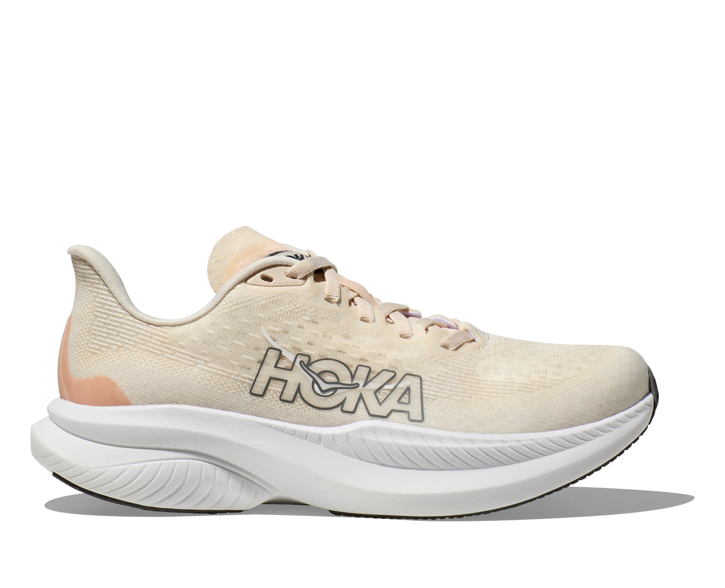 Hoka Mach 6 Eggnog Vanilla Wide Women's