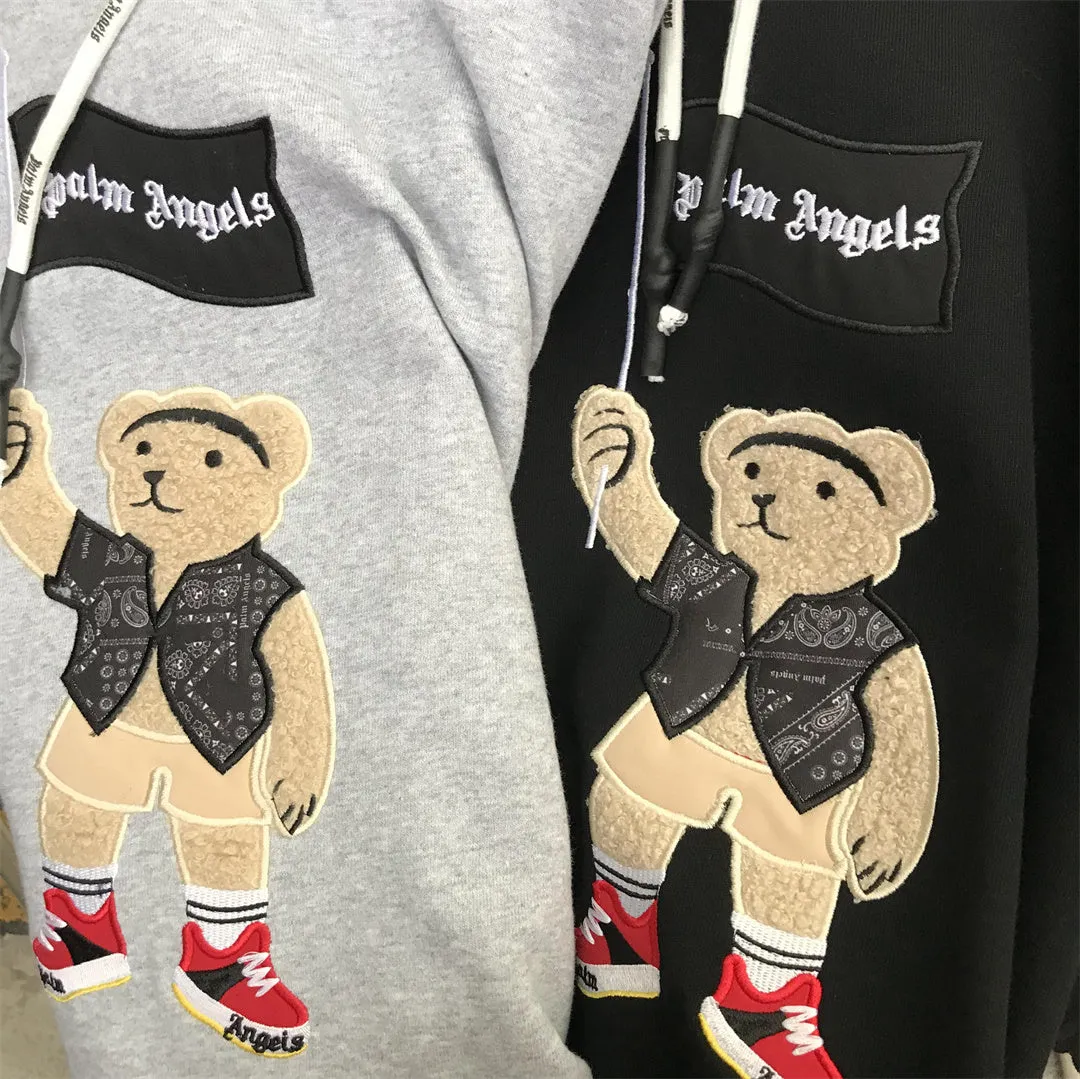 Hoodie Embroidered Bear Flag 3 Colors