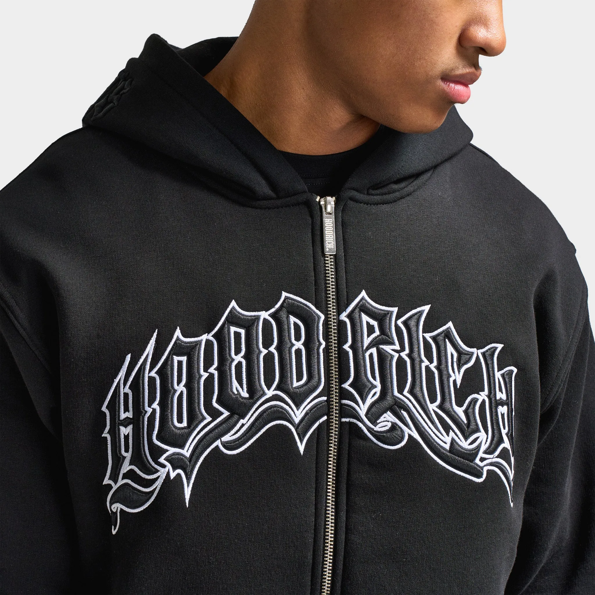 Hoodrich Ritual Zip-Up Hoodie / Black