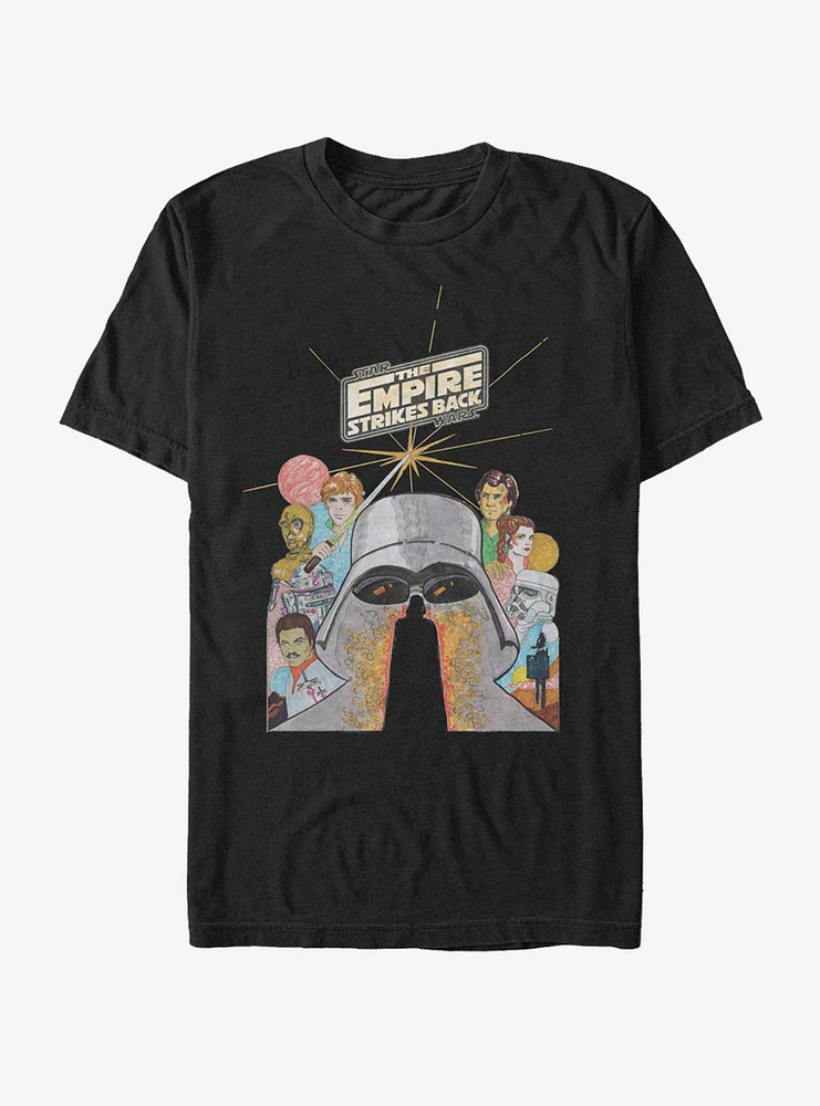 Hot Topic Star Wars Illustrated Strikes Back T-Shirt