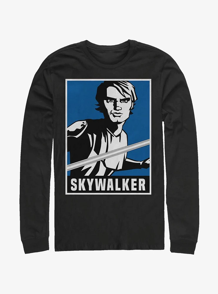 Hot Topic Star Wars The Clone Skywalker Poster Long-Sleeve T-Shirt