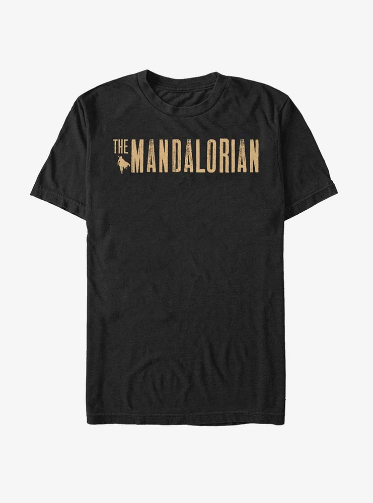 Hot Topic Star Wars The Mandalorian Simplistic Rusty Logo T-Shirt