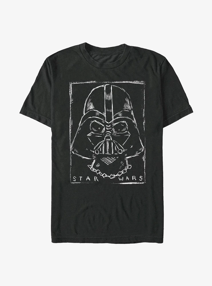 Hot Topic Star Wars Vader Woodcut T-Shirt