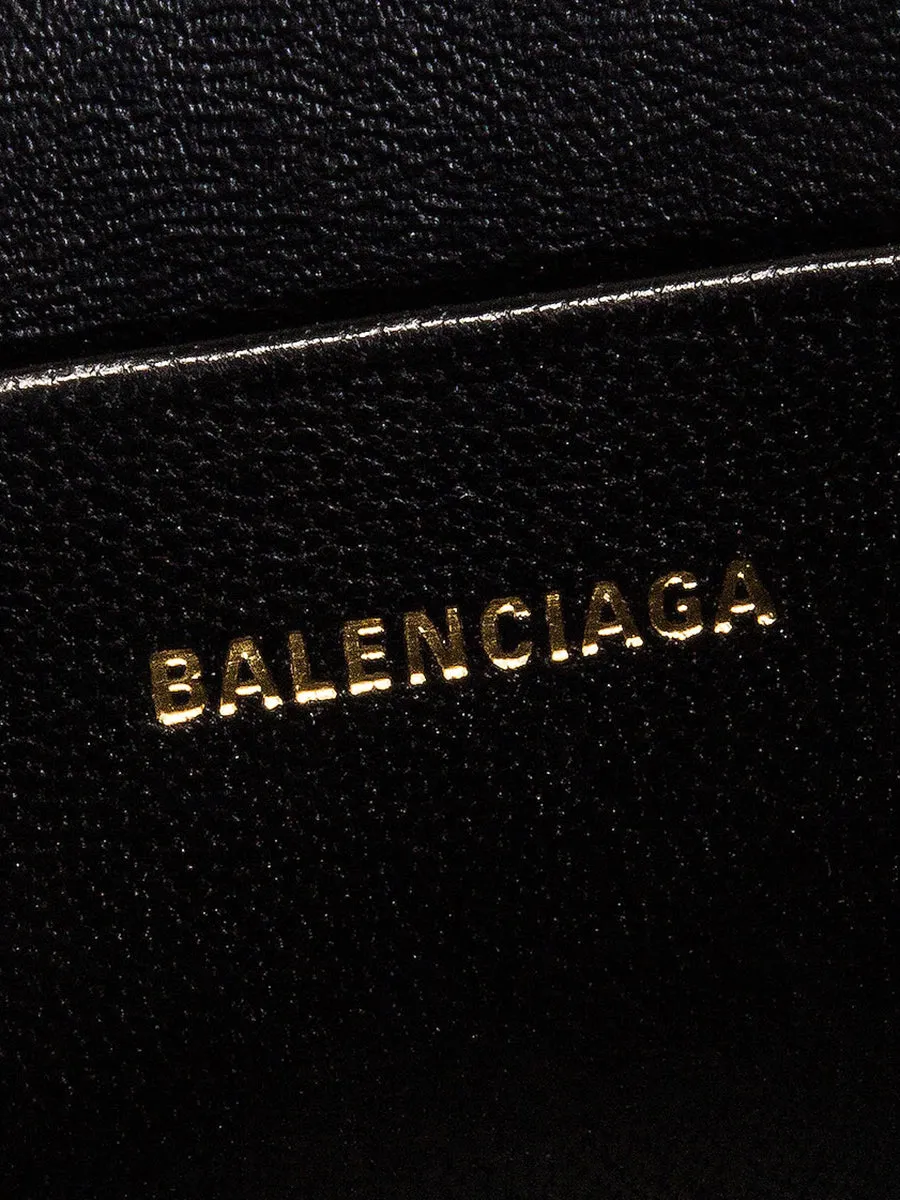 Hourglass Mini Shoulder Bag in Black