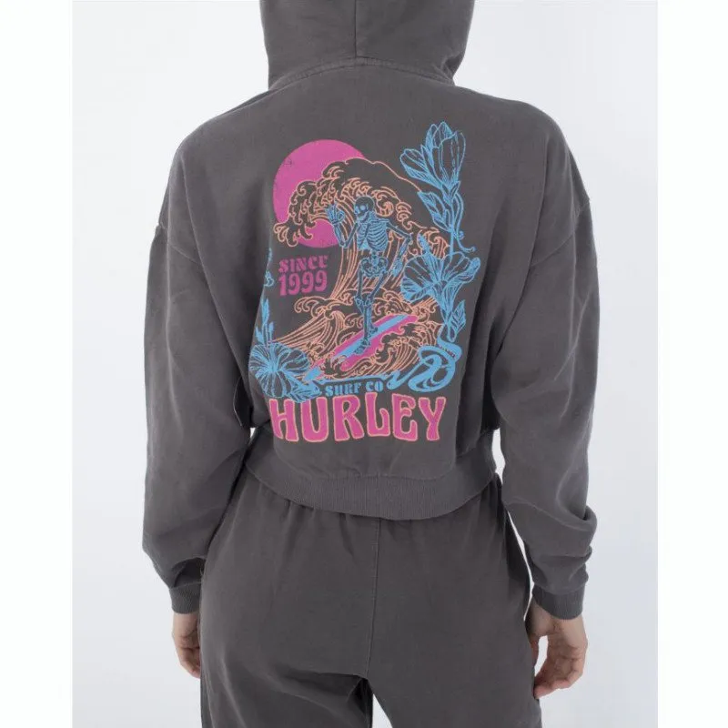 Hurley RIDE & GLIDE ZIP HOODIE IN BLACK