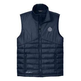 In Blues We Trust Flying V Logo Eddie Bauer Quilted Vest (Men)