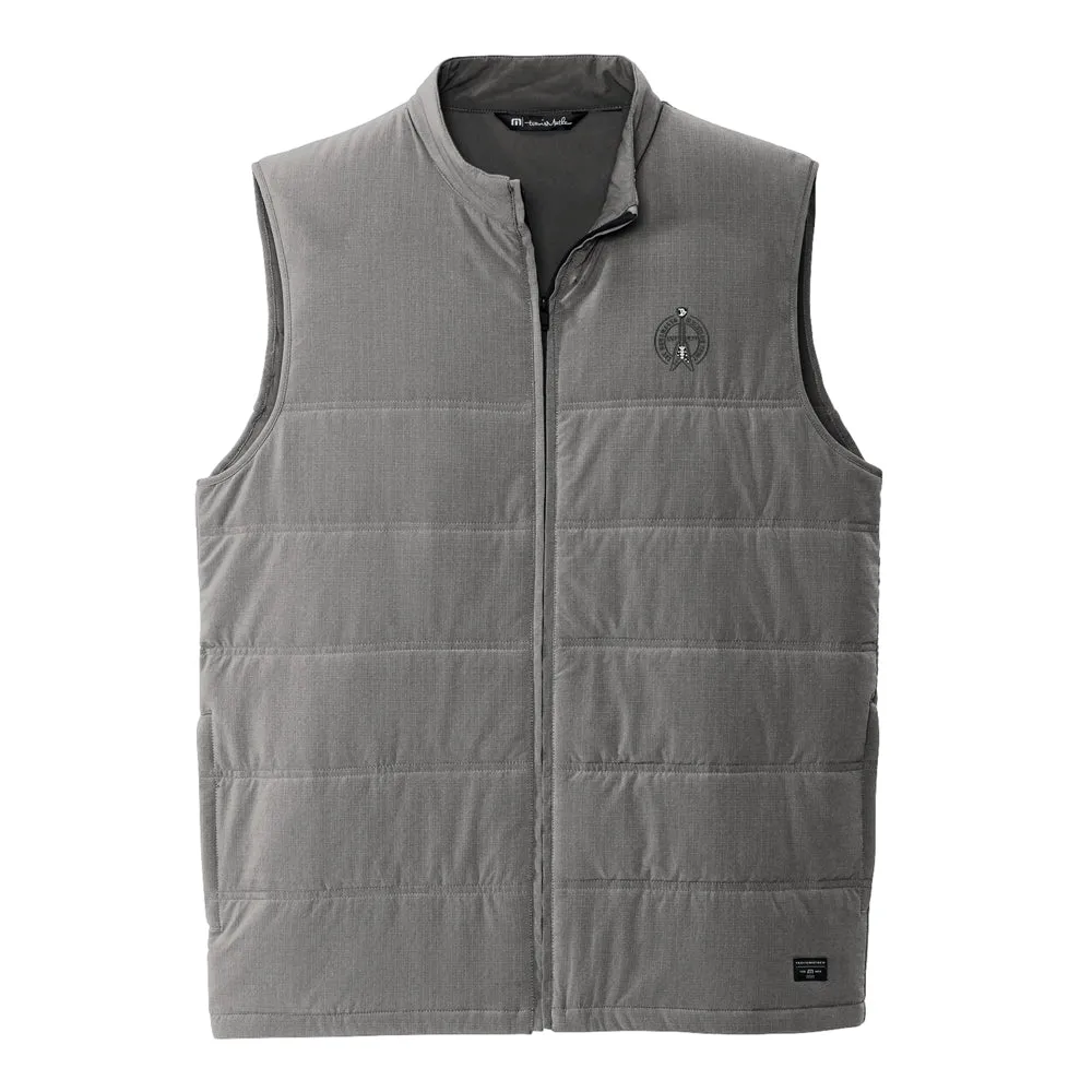 In Blues We Trust Flying V Logo TravisMathew Cold Bay Vest (Men)