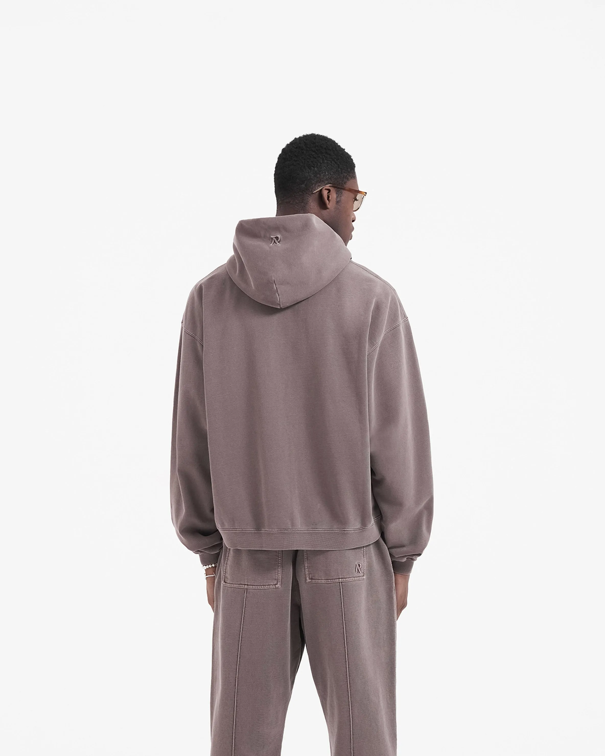 Initial Zip Hoodie - Fog