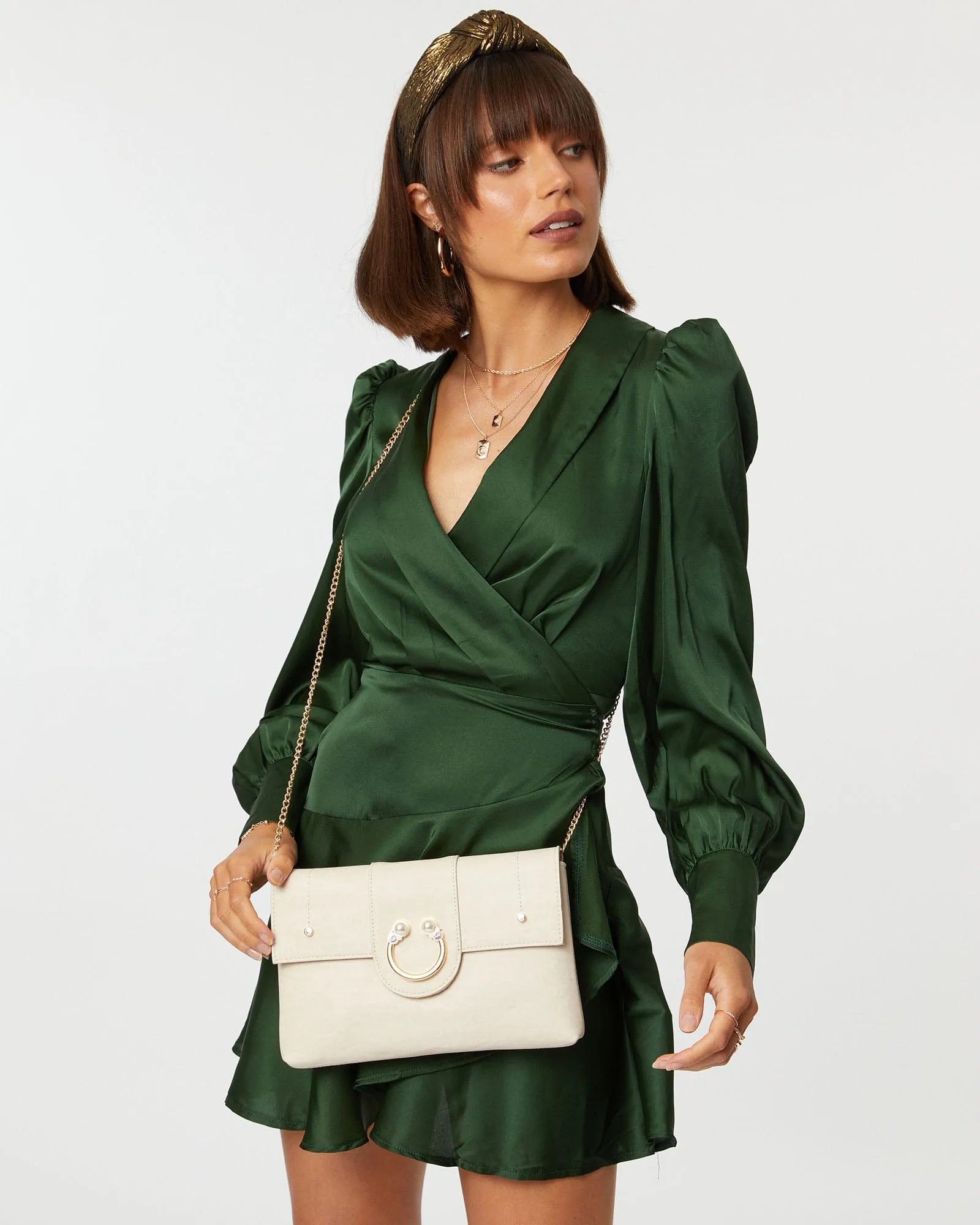 Ivory Polly Pearl Clutch Bag