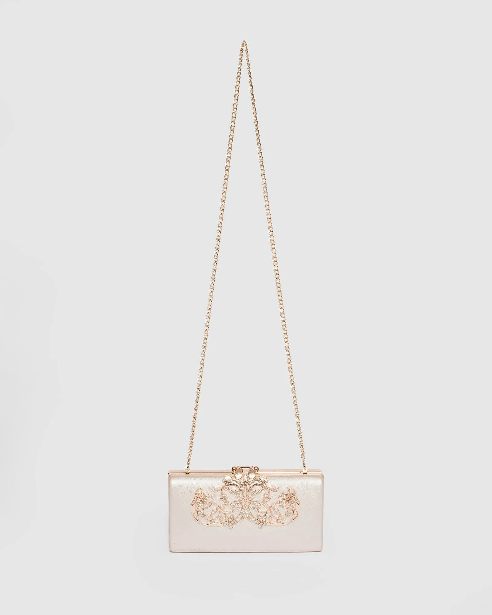 Ivory Victoria Clip Clutch Bag