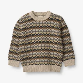 Jacquard Pullover Elias - multi blue