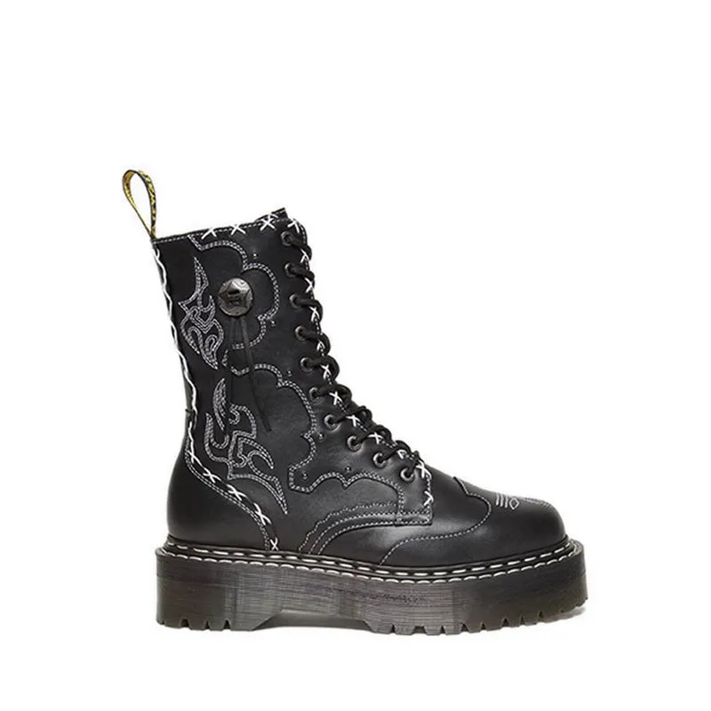 Jadon Hi Strap WANAMA Unisex Boots- Black