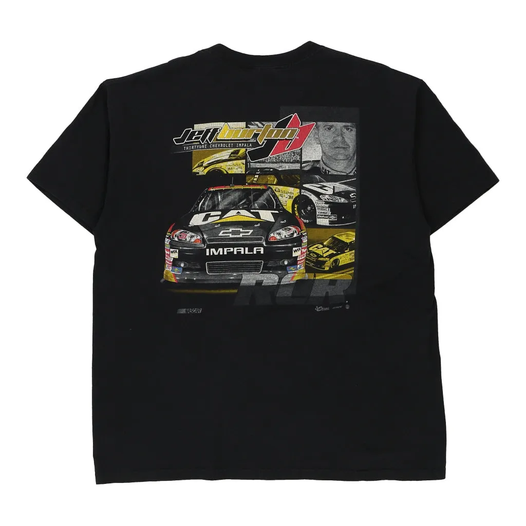 Jeff Burton Chase Authentics Nascar T-Shirt - XL Black Cotton