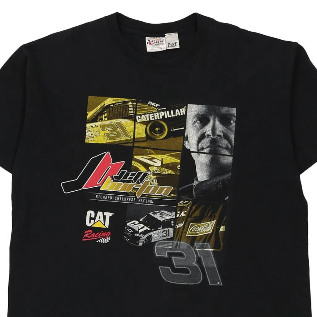 Jeff Burton Chase Authentics Nascar T-Shirt - XL Black Cotton