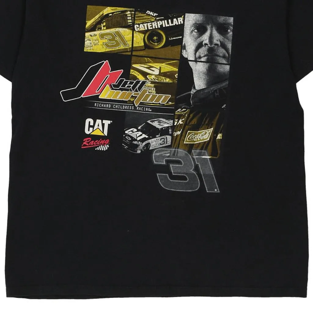 Jeff Burton Chase Authentics Nascar T-Shirt - XL Black Cotton