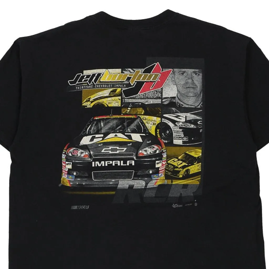 Jeff Burton Chase Authentics Nascar T-Shirt - XL Black Cotton