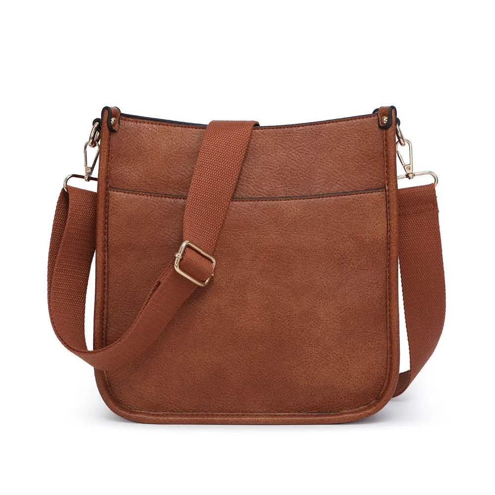 JEN & CO POSIE CROSSBODY BAG BROWN