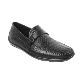 J.Fontini Men Black Casual Loafers