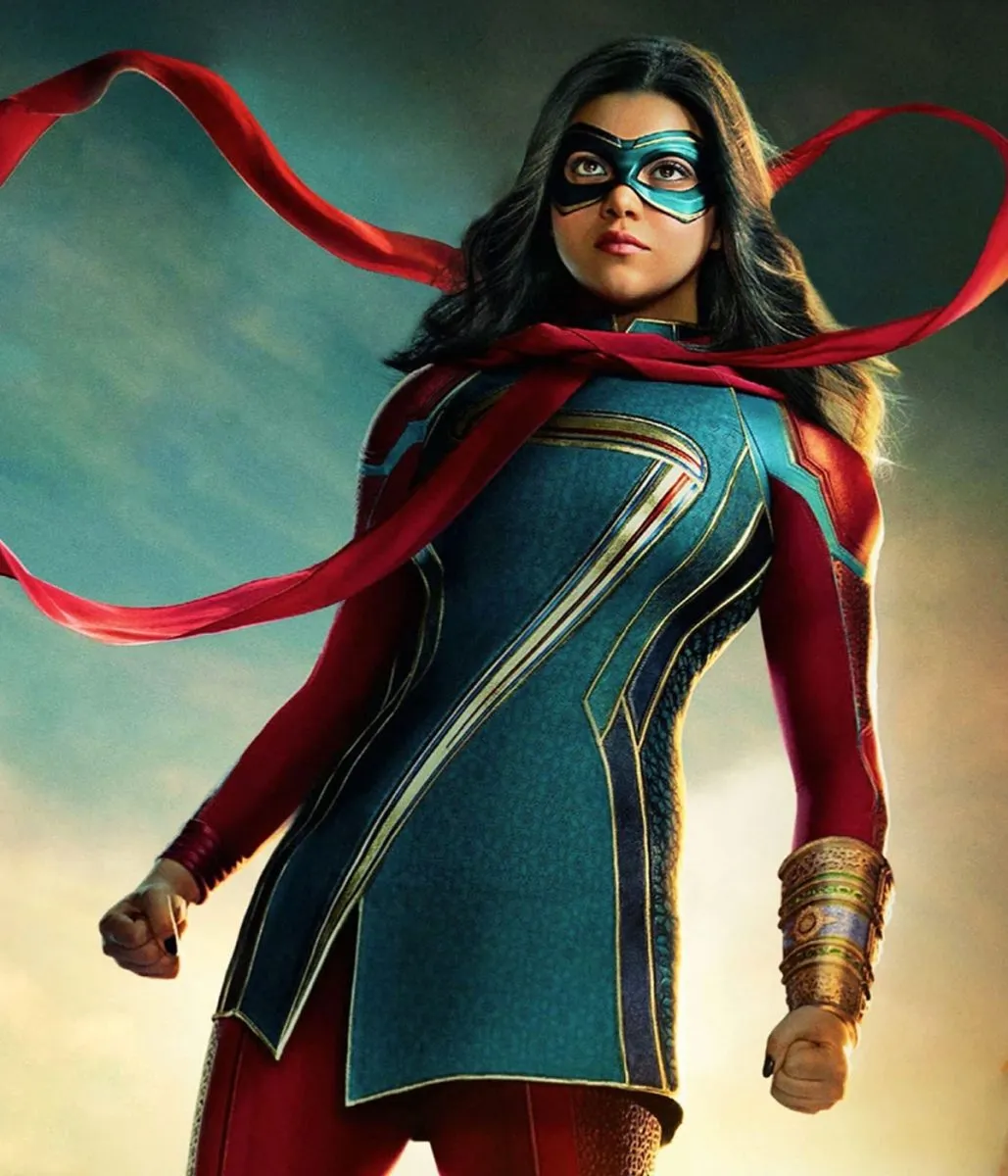 Kamala Khan Ms. Marvel Red and Blue Jacket