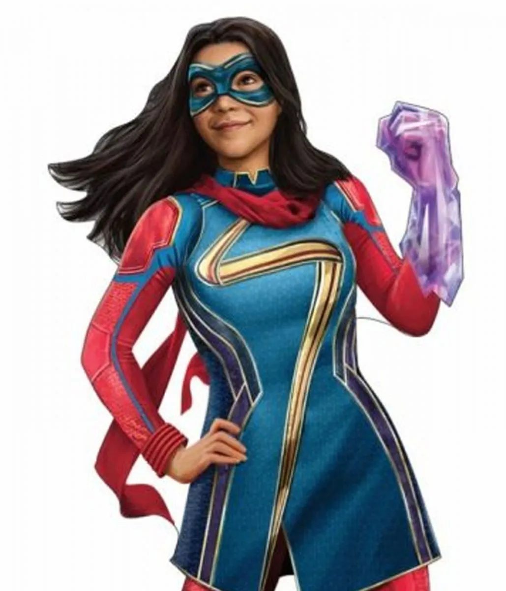 Kamala Khan Ms. Marvel Red and Blue Jacket