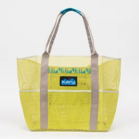 KAVU KAVU Alder Lake Mesh Tote Bag in LIME GREEN