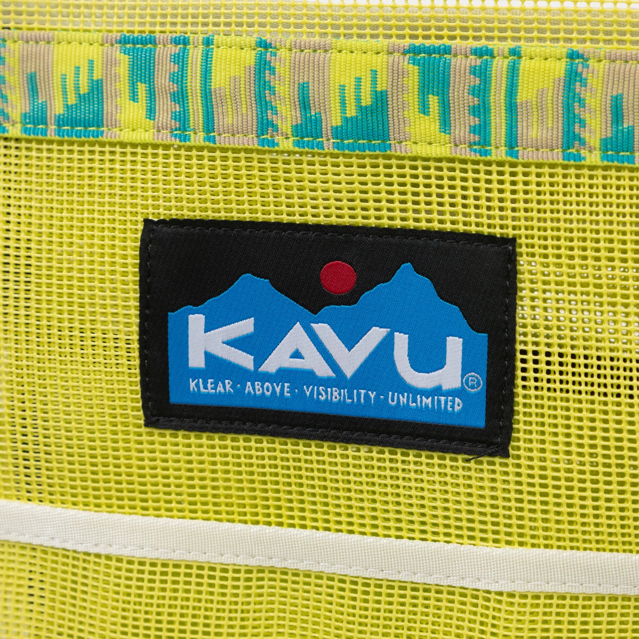 KAVU KAVU Alder Lake Mesh Tote Bag in LIME GREEN